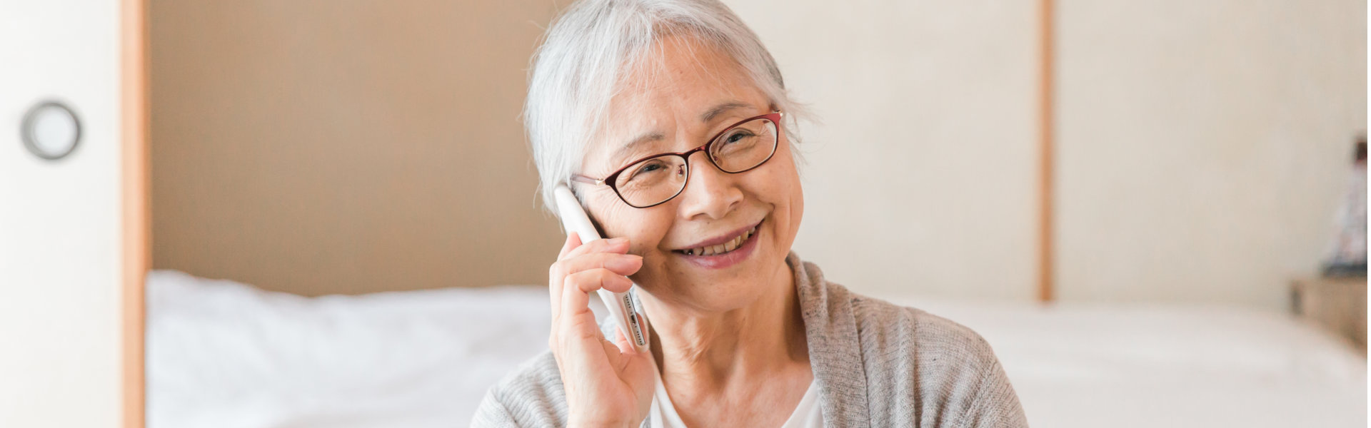 senior woman talking on the phone